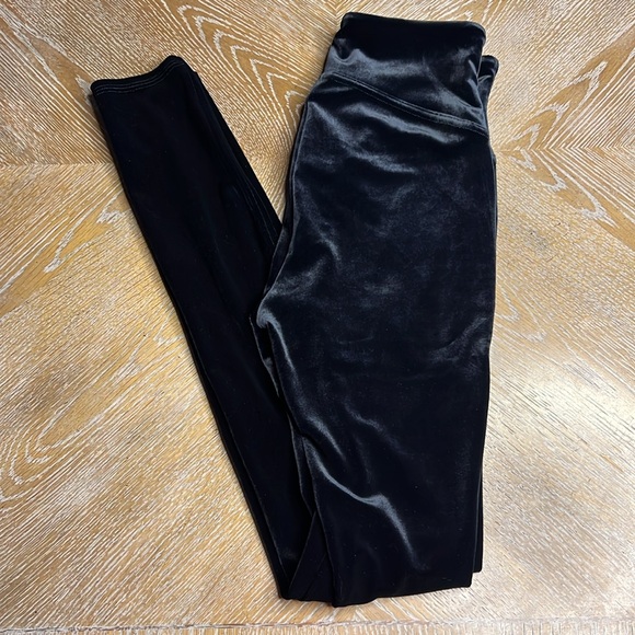 SPANX Black Velour Leggings S - Picture 7 of 8